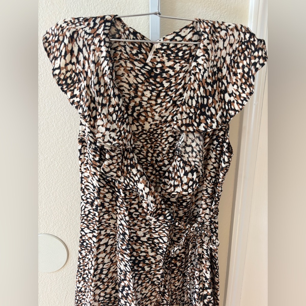 NWOT - Free People French Quarter Wrap Mini Dress in Multi Print - Size S - Picture 6 of 7